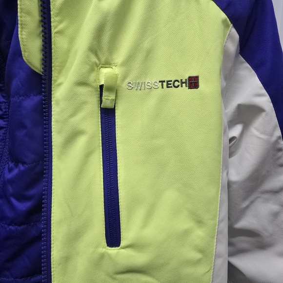 Swiss Tech Girls 4-in-1 Systems Hooded Puffer Zip Outerwear Jacket - Picture 2 of 15